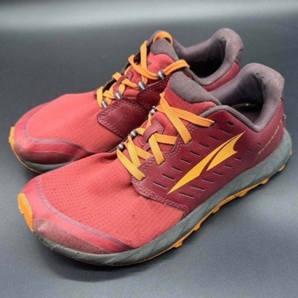 Altra Superior 5 Women 6.5 Trail Running Shoes Maroon Orange AL0A5483666